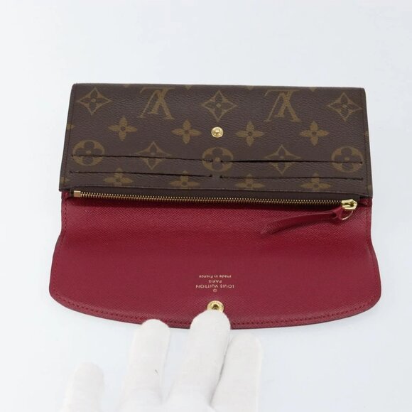Authentic LOUIS VUITTON Monogram Portefeuille Emilie Wallet bst264-120225 - Picture 8 of 16
